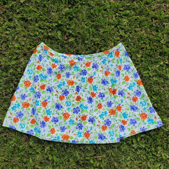 Bright Floral Bikini Skirt Cover Up - Picture 2 of 4